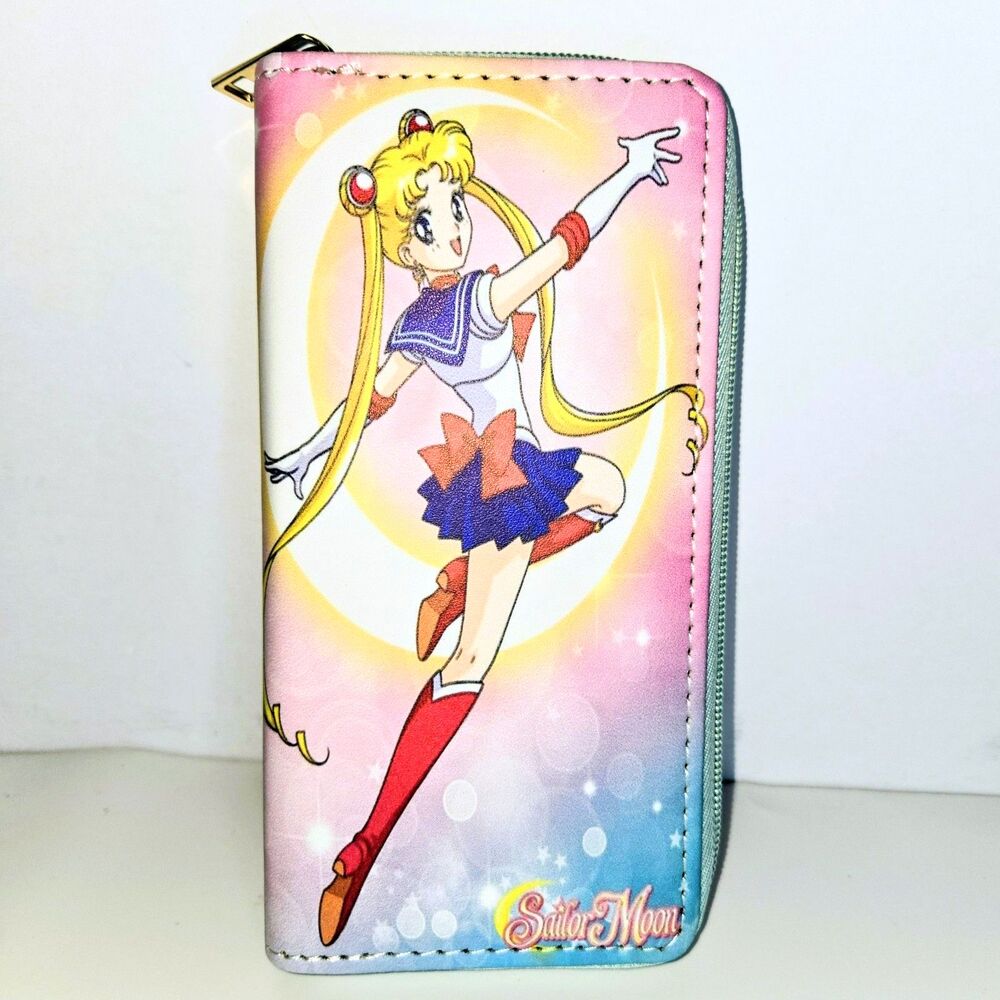 SAILOR MOON WALLET Anime Cosplay Unisex Long Wallet Credit Cards/Cash Slots NEW